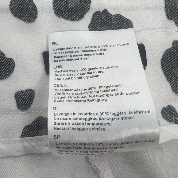 Lisette L Montreal Leopard Print Stretch Pants Gray White 14 - Picture 11 of 16